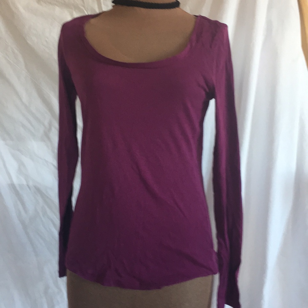 Old Navy Women's M Top LS Soft scoop-neck